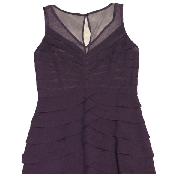 Jessica Eggplant Purple Semi-Formal Dress Size 10 - Picture 6 of 11